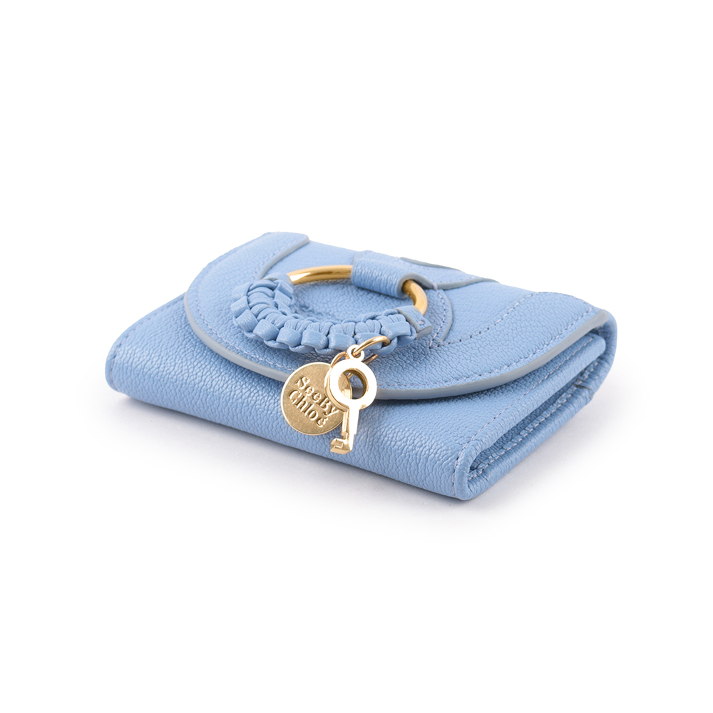 【SEE BY CHLOE】HANA系列三折零錢袋短夾(波斯藍)