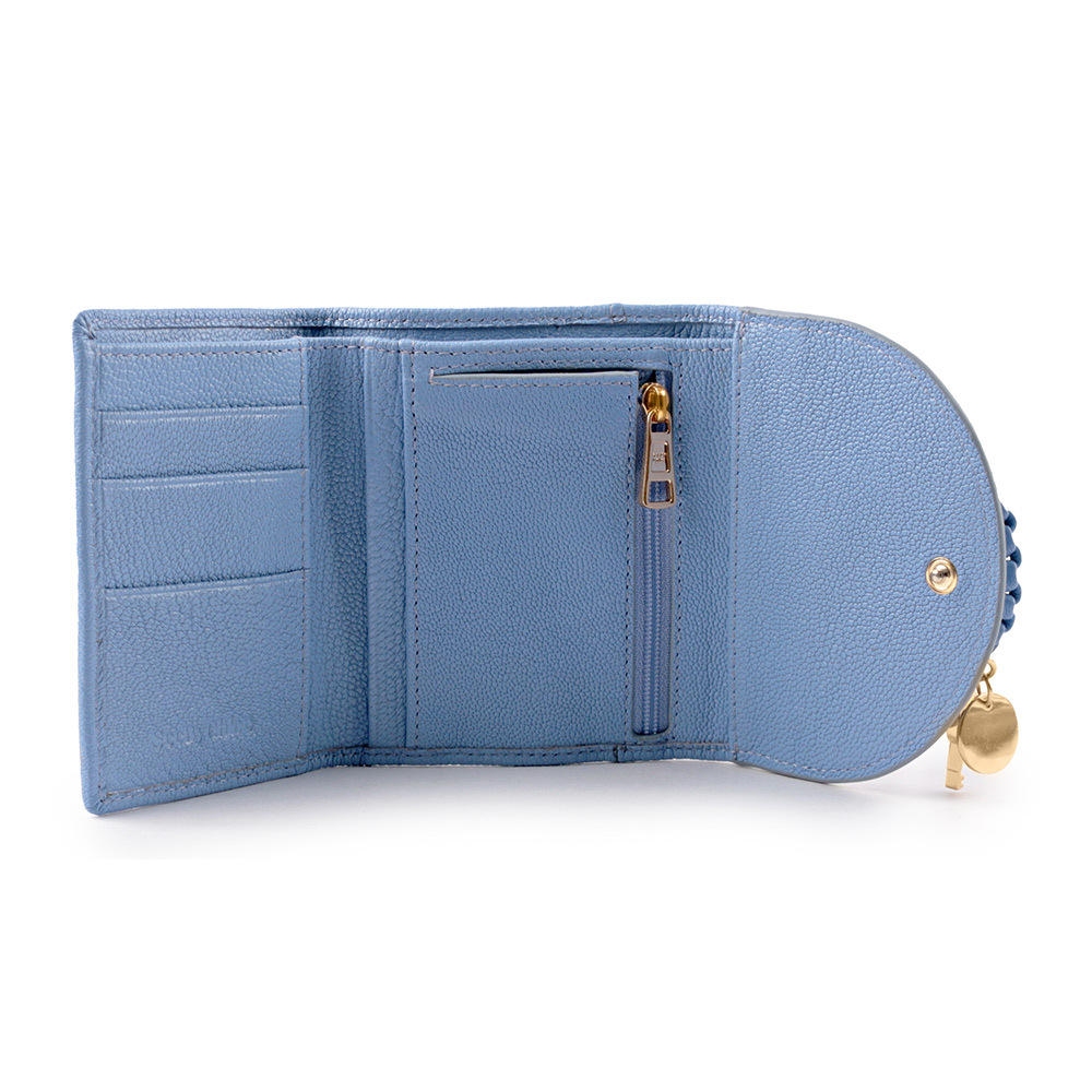 【SEE BY CHLOE】HANA系列三折零錢袋短夾(波斯藍)