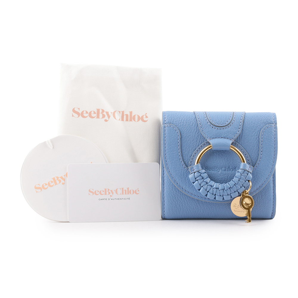 【SEE BY CHLOE】HANA系列三折短夾(波斯藍)