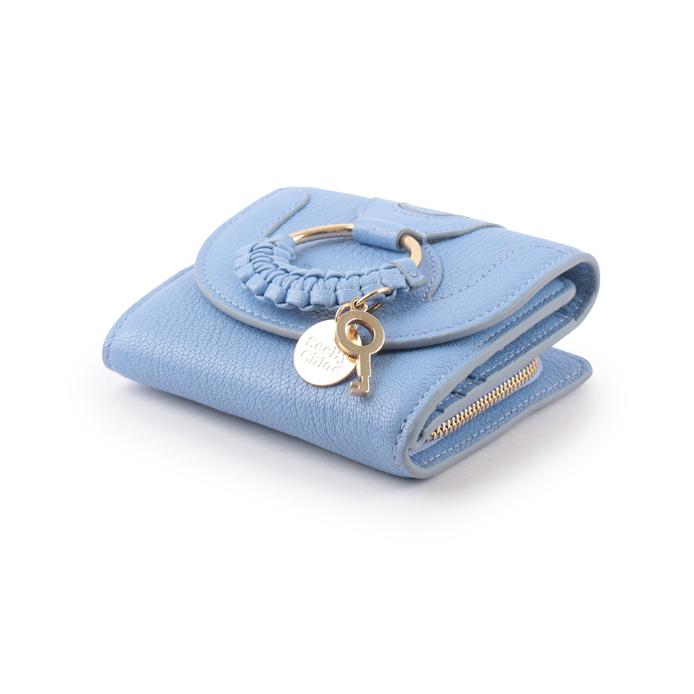 【SEE BY CHLOE】HANA系列三折短夾(波斯藍)