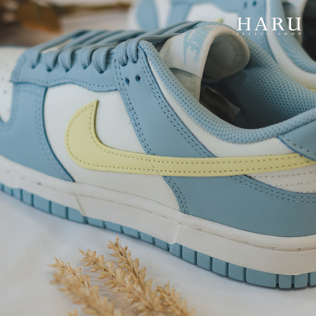 NIKE DUNK LOW 寶寶藍 法式馬卡龍 海鹽藍 檸檬黃 女生復古休閒鞋 DD1503-123