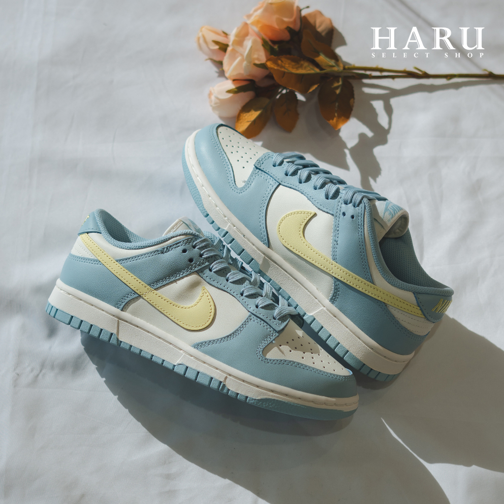 NIKE DUNK LOW 寶寶藍 法式馬卡龍 海鹽藍 檸檬黃 女生復古休閒鞋 DD1503-123