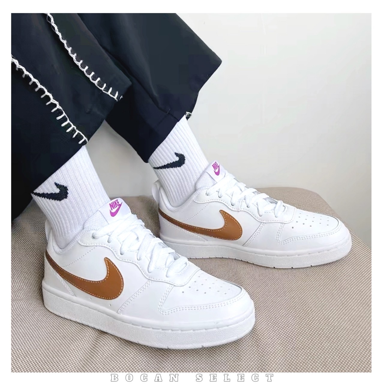 Nike Court borough 香檳金（DQ5979-100）