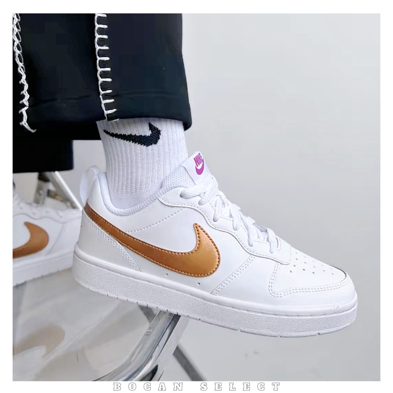 Nike Court borough 香檳金（DQ5979-100）