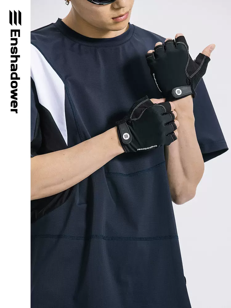 ENSHADOWER隱蔽者 戶外公路防滑騎行半指手套