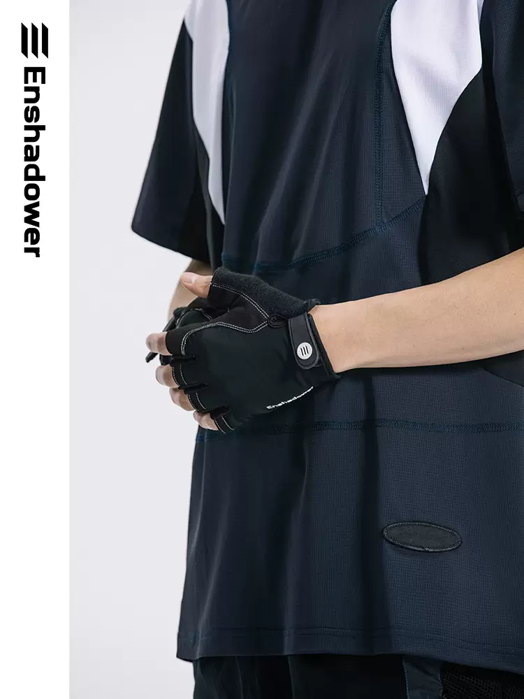 ENSHADOWER隱蔽者 戶外公路防滑騎行半指手套