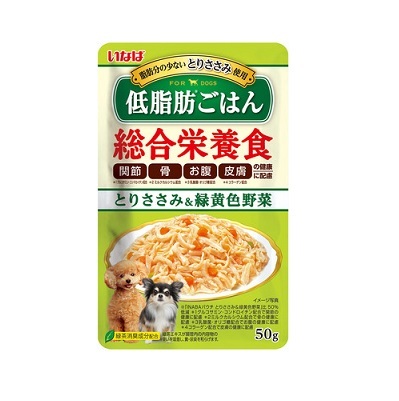 INABA 綜合營養(低脂主食) 雞肉+野菜 50g【原盒16包】