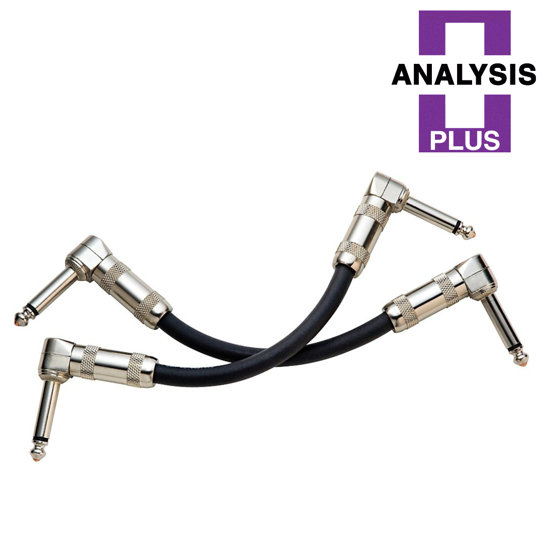 Analysis Plus Black Oval 單條 15公分 雙L金屬頭 效果器 短導線