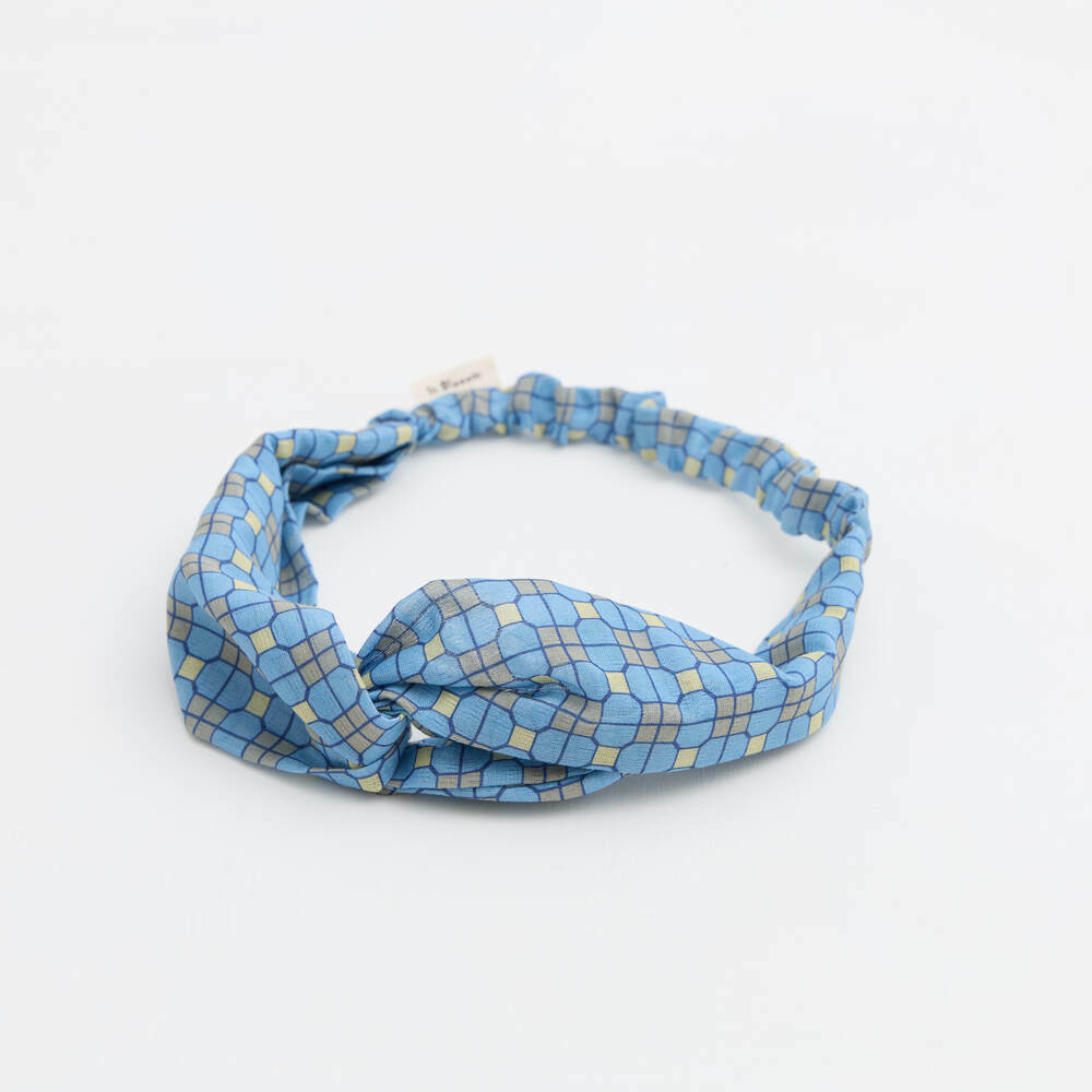 Hair Bando/Old Ceramic Tile No.9/Blue Morning Glory