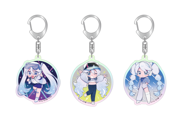 初音未來-壓克力鑰匙圈-オーロラアクリルキーホルダー(如月憂)(三款)