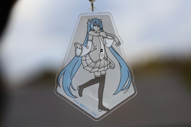 初音未來-壓克力鑰匙圈-雪ミクアクリルキーホルダー(冬野カモメ)