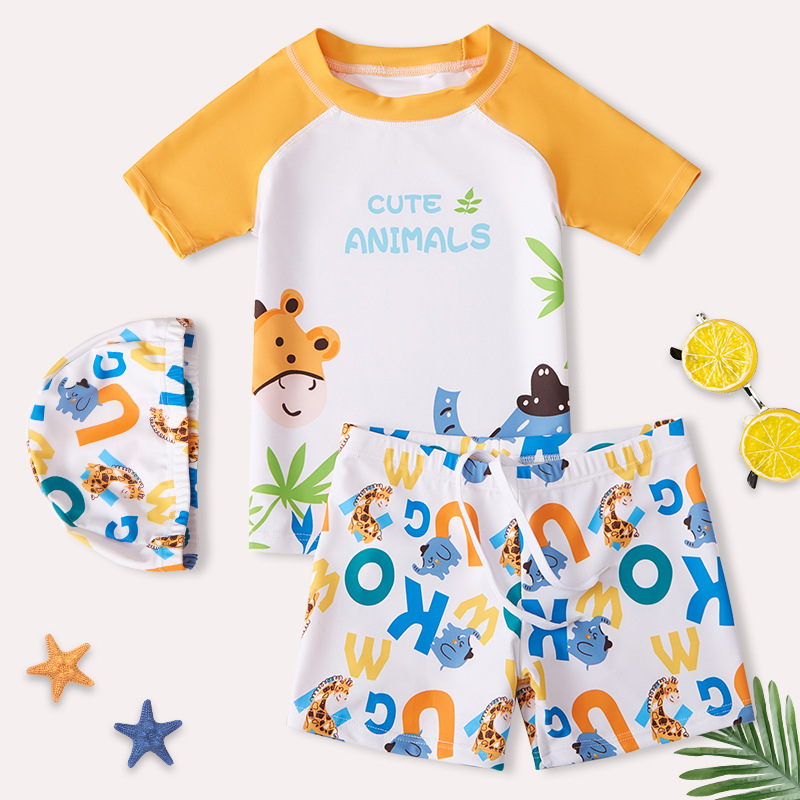 AF01OE_SS23_C🦒🐘Cute Animals 泳衣+泳褲套裝