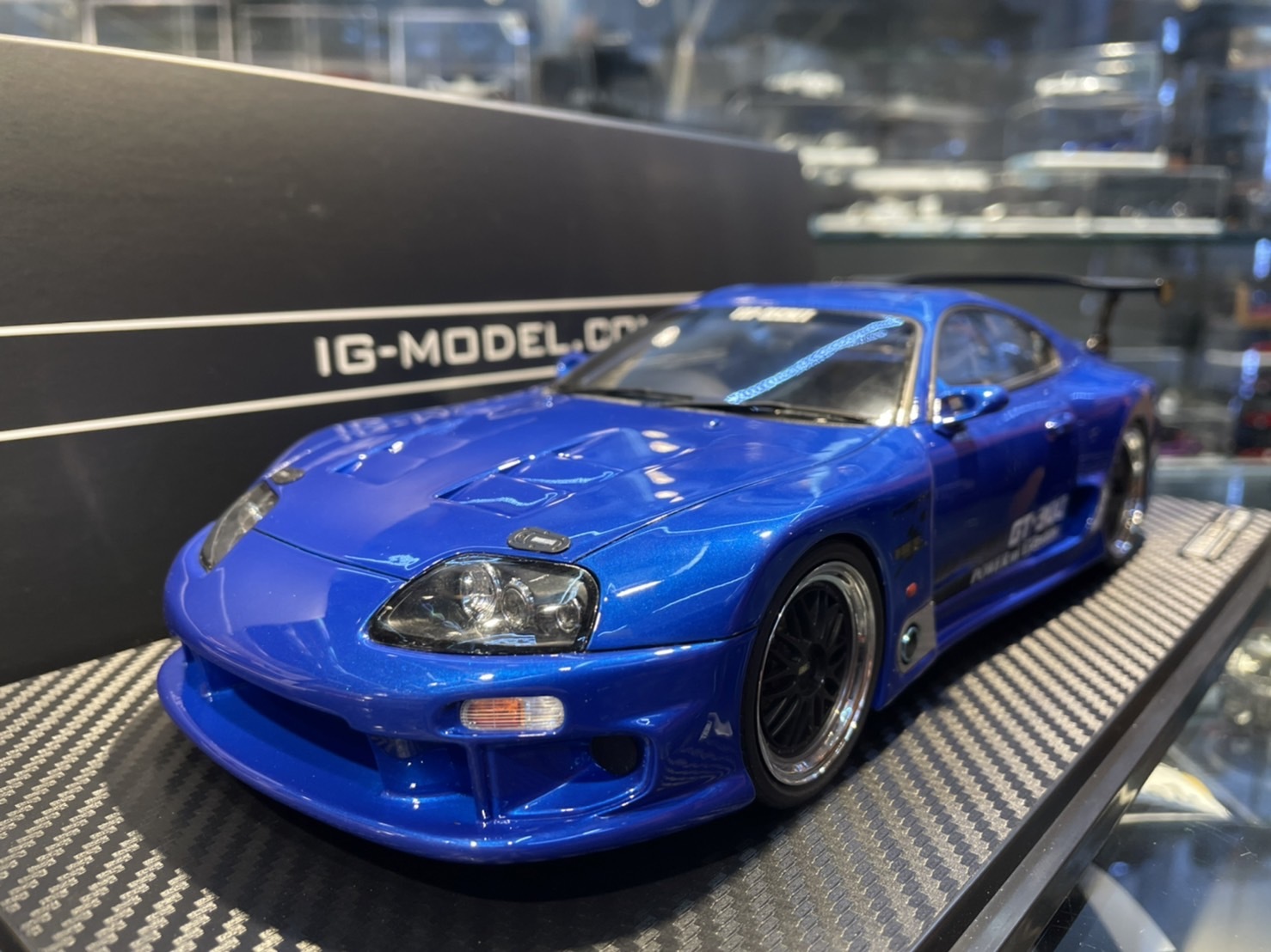 Ignition IG2488 TOP SECRET GT300 Supra JZA80 金屬藍 1/18