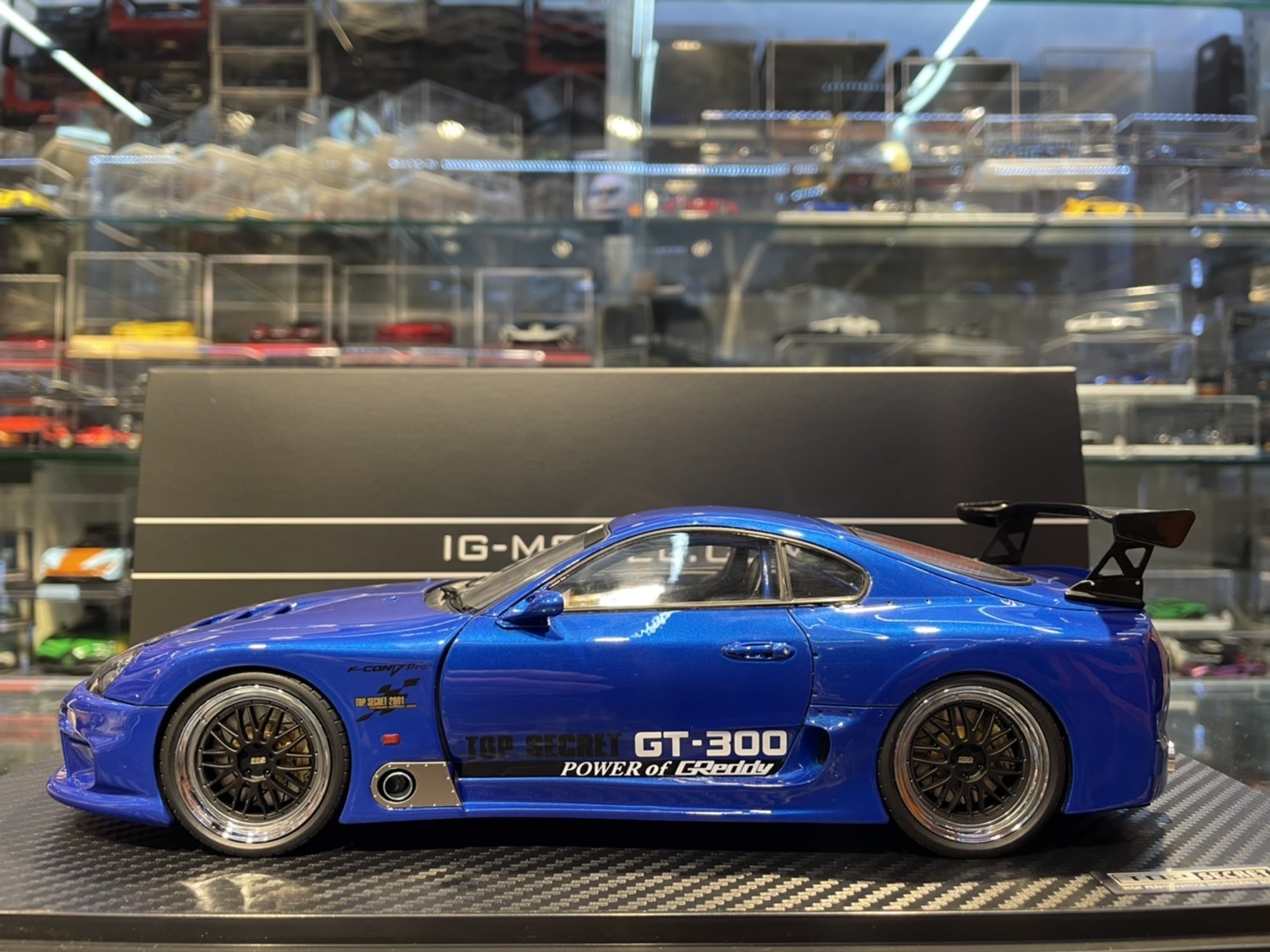 Ignition IG2488 TOP SECRET GT300 Supra JZA80 金屬藍1/18