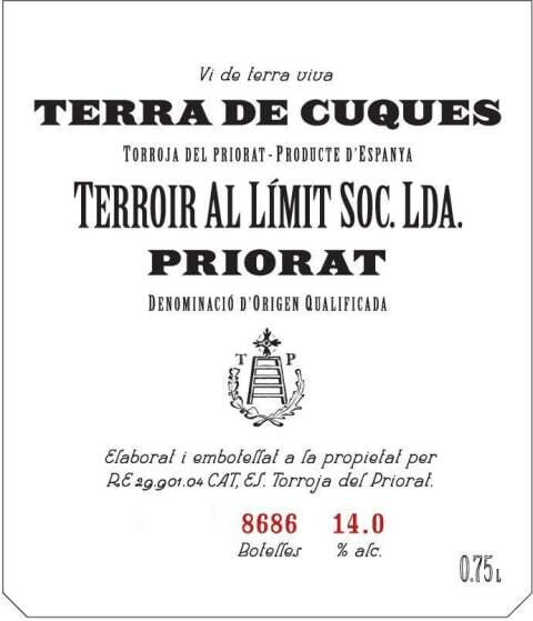 Terroir Al Limit Terra de Cuques 2019 (RP93)