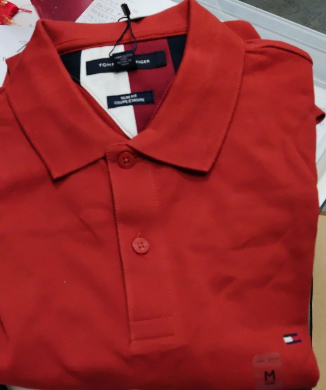 [S] TOMMY HILFIGER POLO SHIRT,RED, 78J8333-801 (STH274)