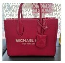 [S] MICHAEL KORS 35S2G7ZC5L MIRELLA SM SHOPPER TZ XBODY LEATHER,CRMNE PNK ML, 196163770116 (SMK394)