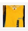 [S] TOMMY HILFIGER MEN'S LOGO DECOR ONE POCKET ROUND NECK SHORT SLEEVE T-SHIRT,YELLOW HEATHER, 78J8176-750 [FINAL SALE] (STH277)