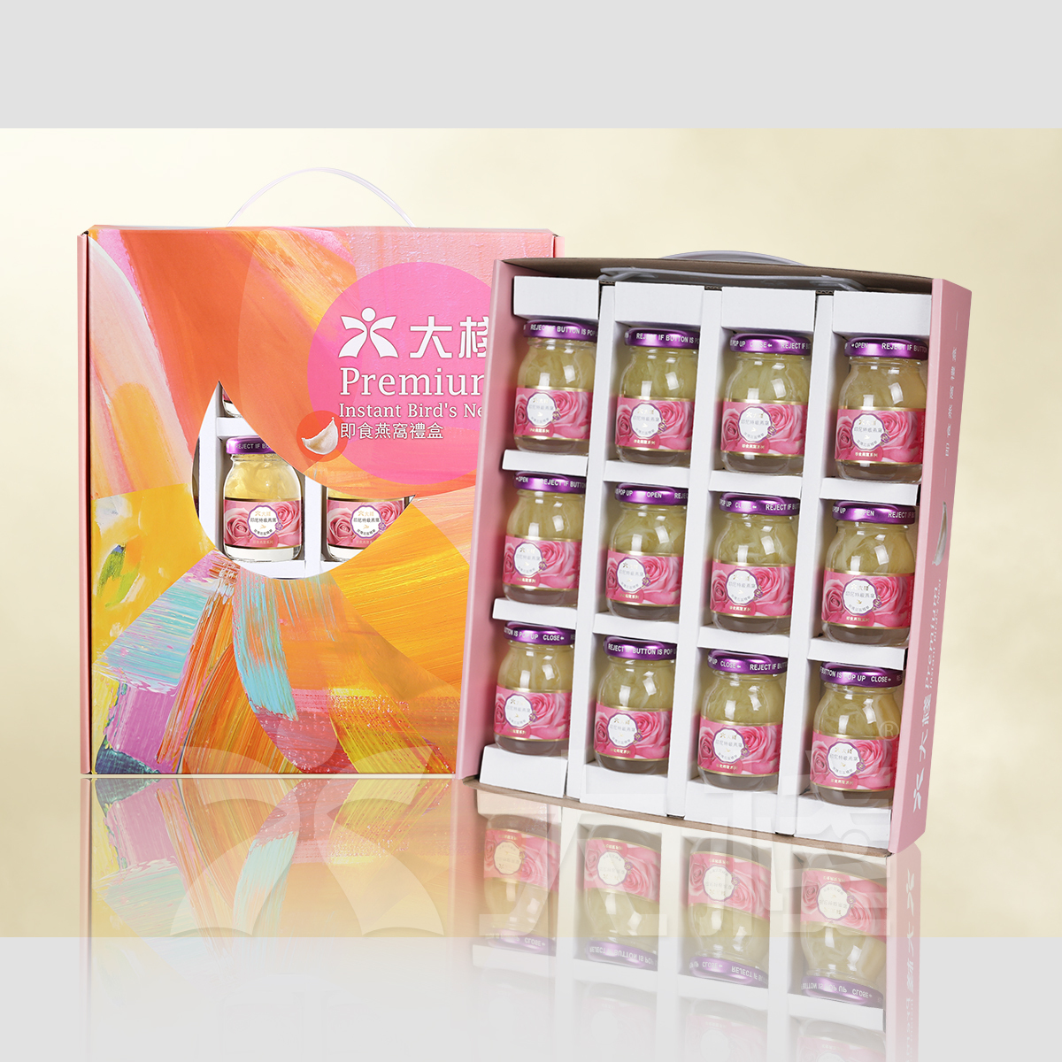 印尼特級即食官燕 配玫瑰花蕊精華 解鬱止痛版 (12 x 40克)