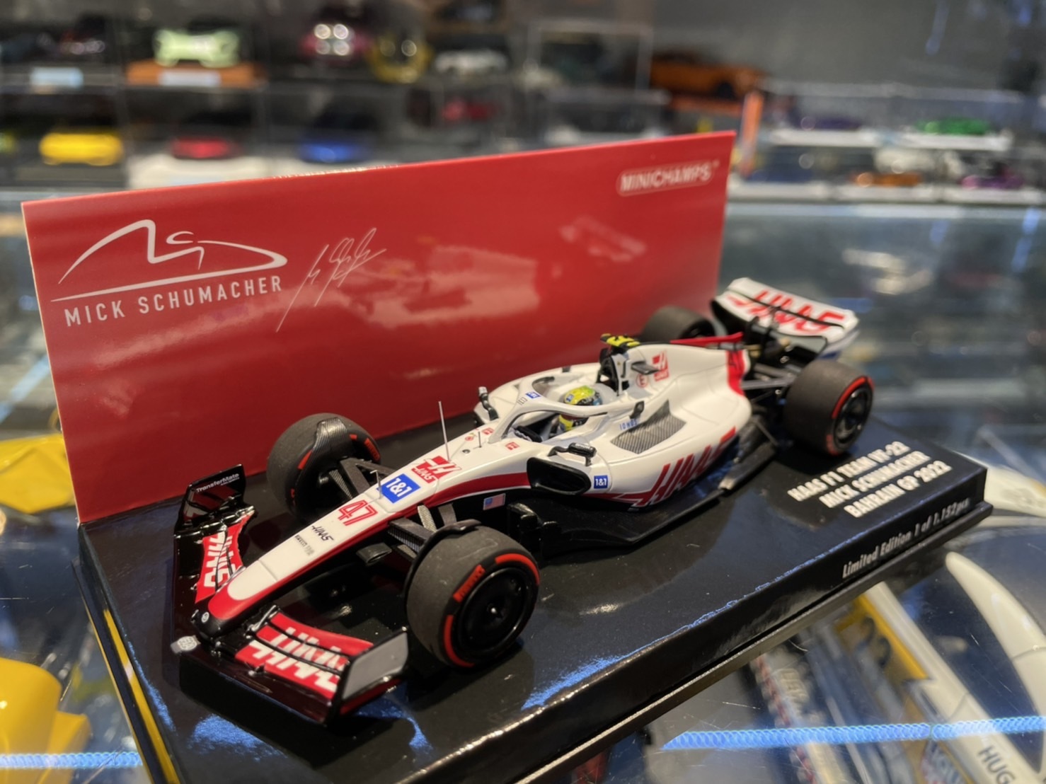 HAAS BAHRAIN GP 2022 SCHUMACHER 1/43 MINICHAMPS LIMITED EDITION 1152PCS PROMO