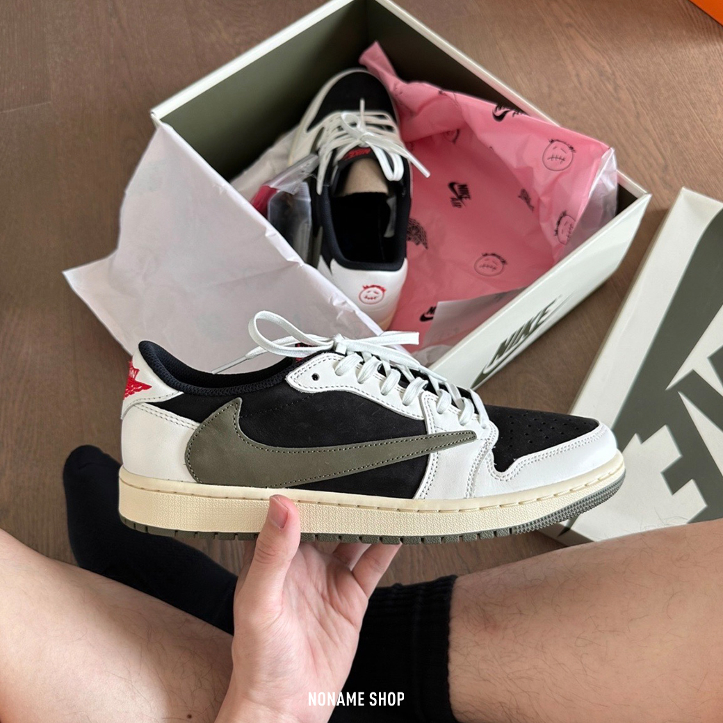 TRAVIS SCOTT X AIR JORDAN 1 LOW OG "Olive" 倒勾 聯名 橄欖綠 (女款)