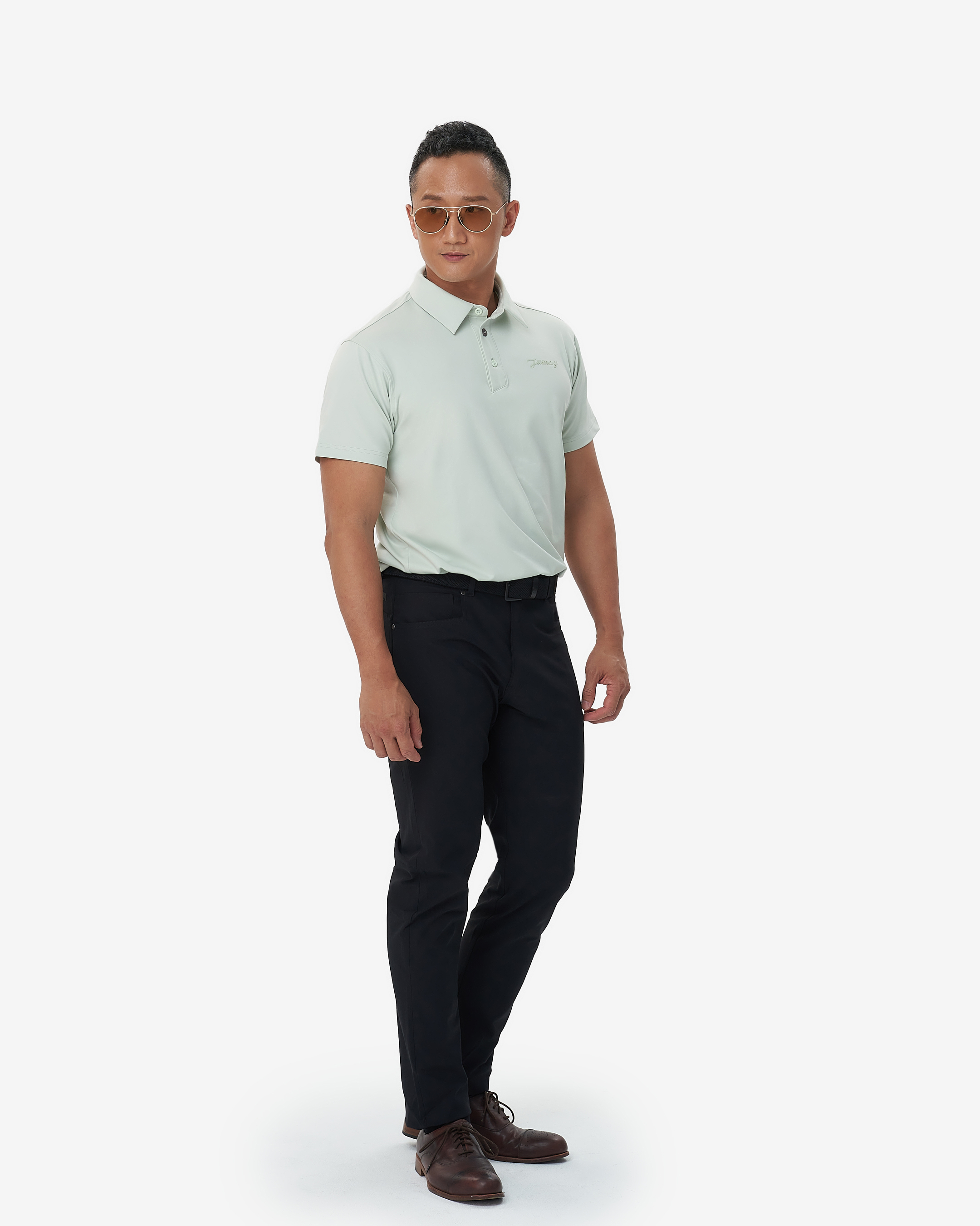 托瑪斯Polo衫（莫蘭迪綠）