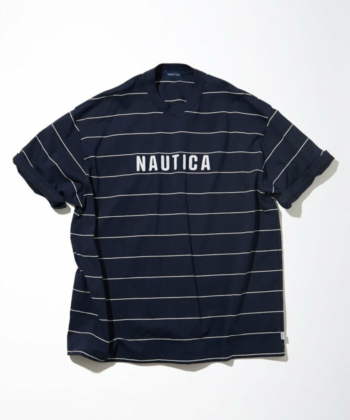 2023SS NAUTICA Pin Border Logo S/S Tee 條紋LOGO 短T 5色現貨