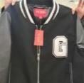 [S] GUESS CORALA VARSITY JACKET,BLACK, Q3GL16WF2R0-JBLK (SGU345)