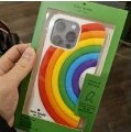 [S] KATE SPADE KB626 RAINBOW ALL LOVE FLEXIBLE CASE IPHONE 14 PRO MAX,MULTI, 196021274817 (SKS580)