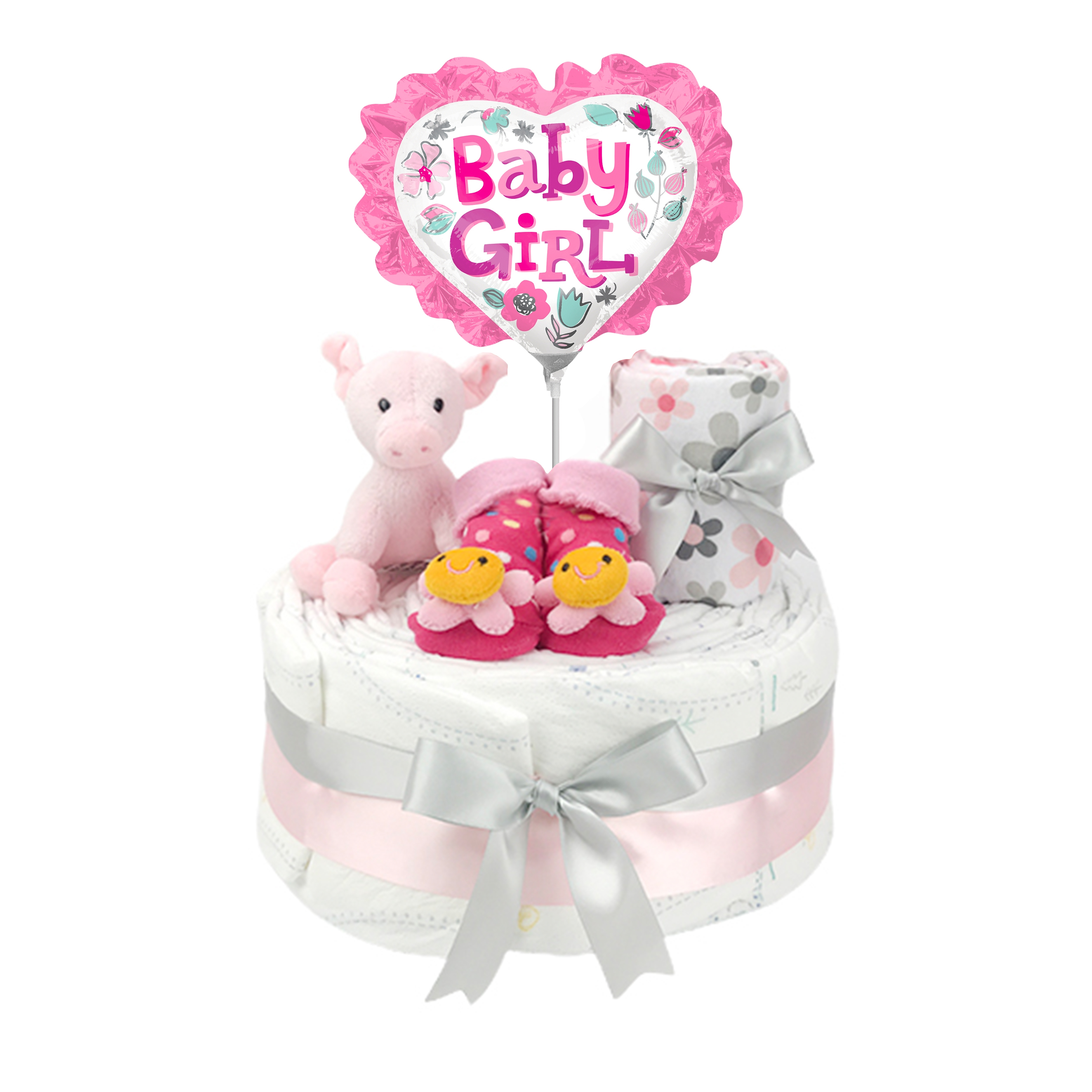 Q版女孩大象尿片蛋糕