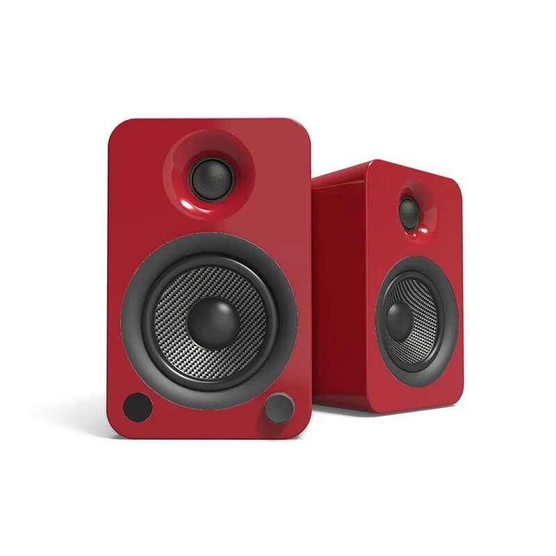 Kanto YU4 藍牙立體聲書架喇叭 紅色