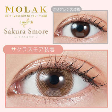 [月拋] MOLAK 1 MONTH SAKURA SMORE 月拋彩妝隱形眼鏡｜每盒2片