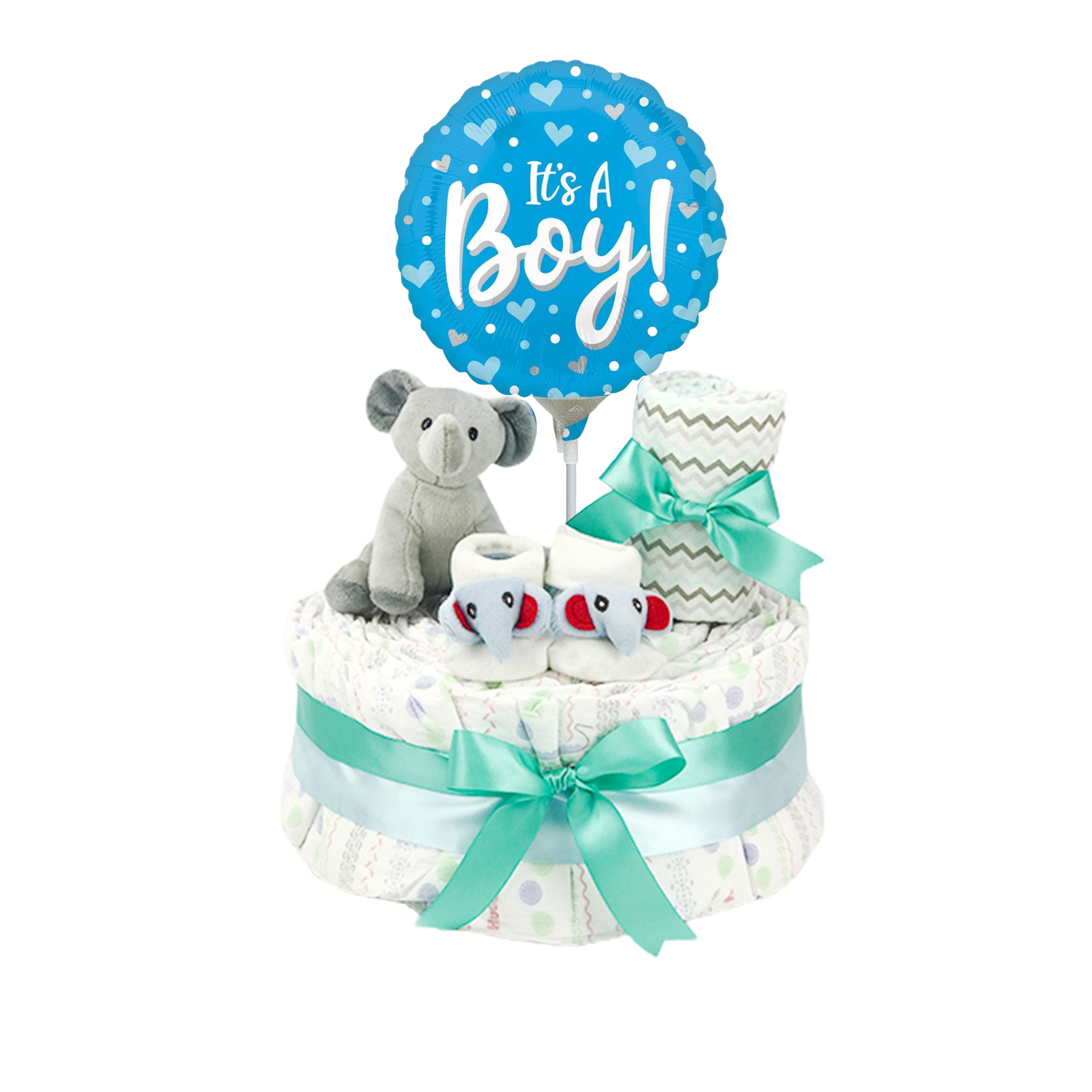 Q版男孩大象尿片蛋糕