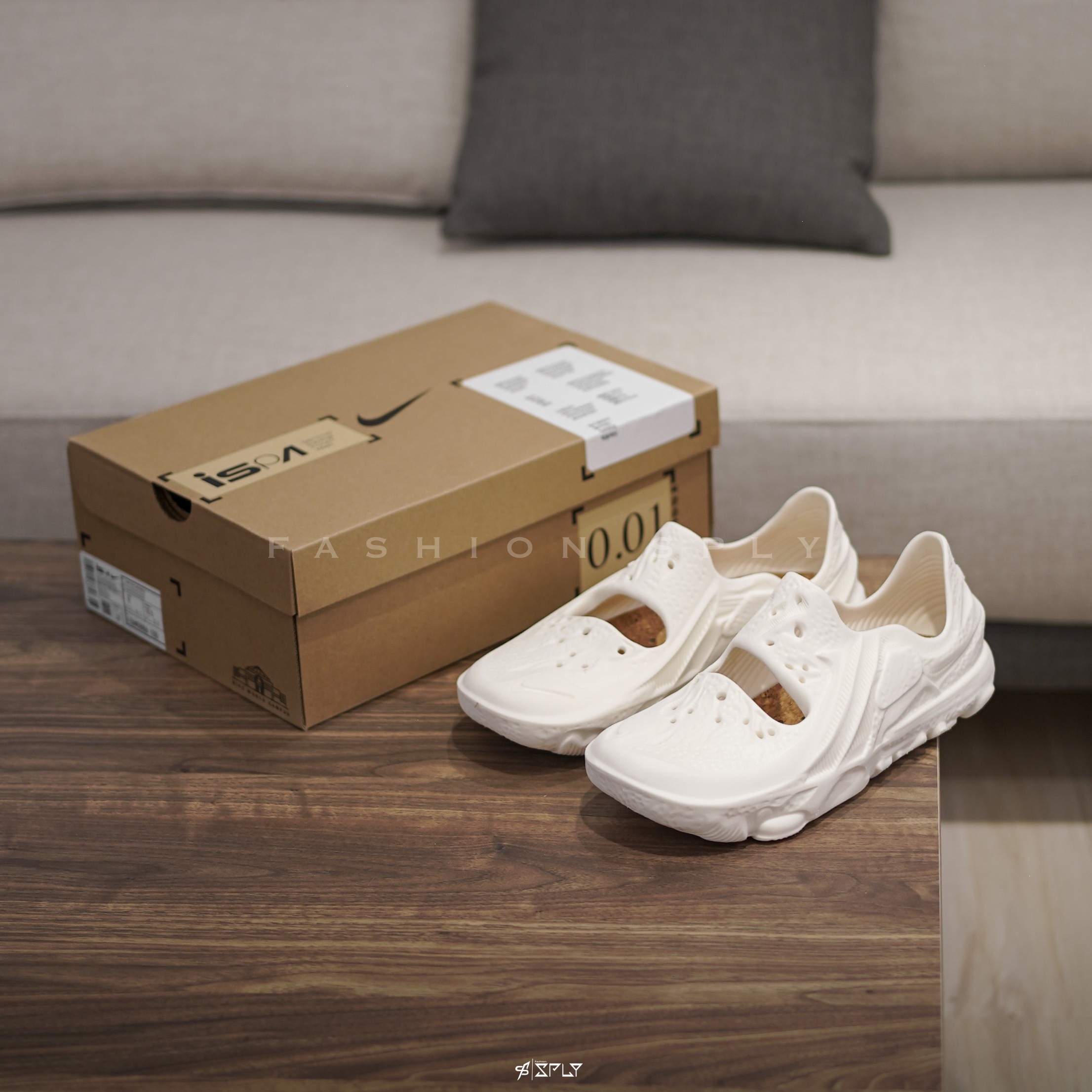 Nike ISPA Universal Natural Mink Brown 水貂白 涼鞋 小白鞋 DM0886-100