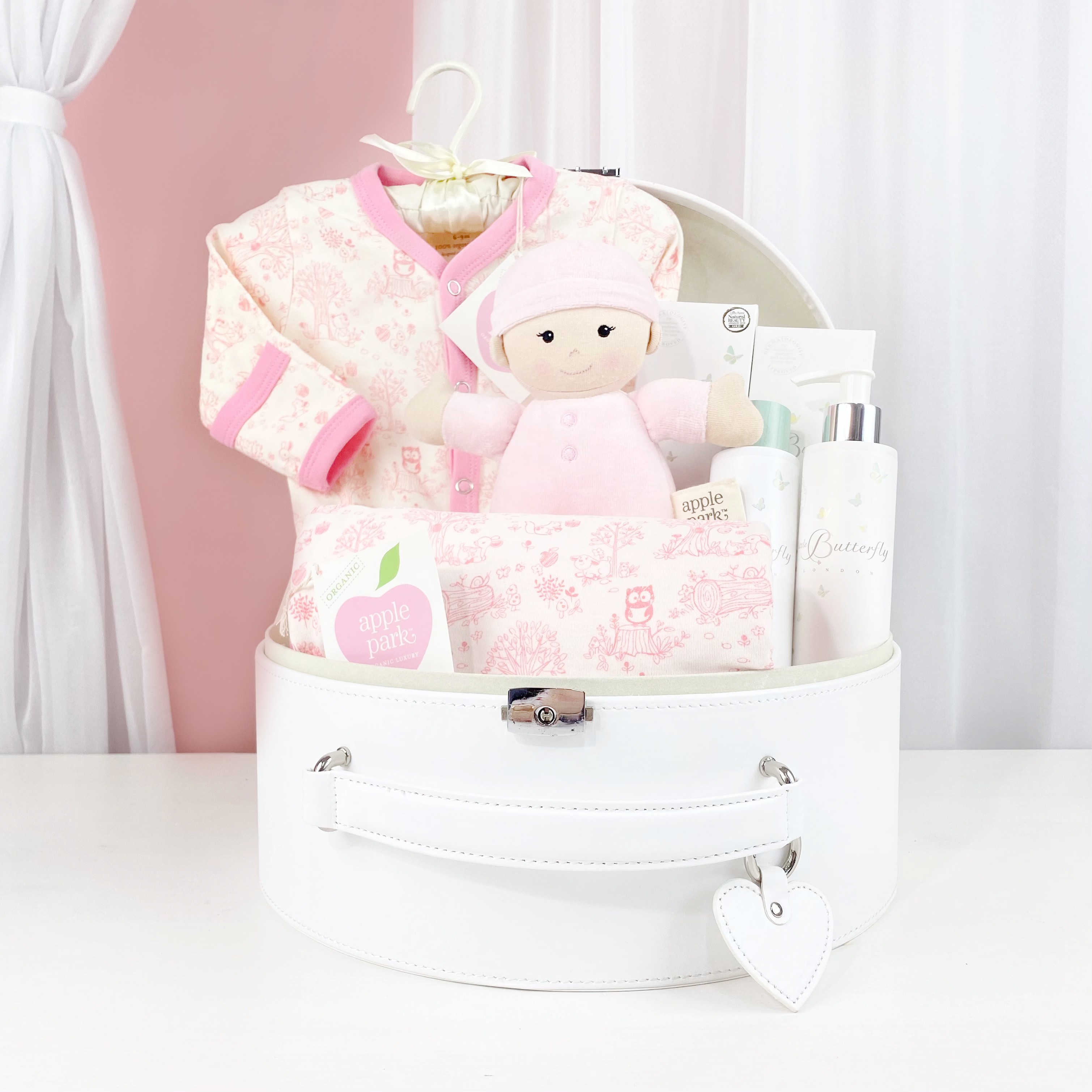 獨特嬰兒女孩禮籃