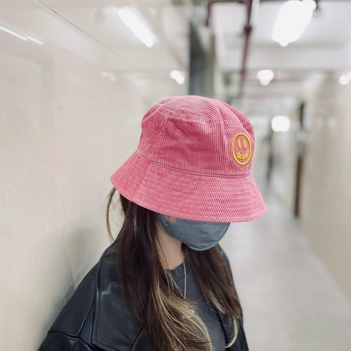 Drew House Corduroy Bucket Hat HOT PINK