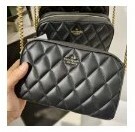 [S] KATE SPADE KA592 CAREY SMOOTH QUILTED MINI CAMERA BAG,BLACK, 196021215223 (SKS594)