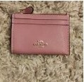 [S] COACH 88250 CROSSGRAIN LEATHER MINI ID SKY,IM/TRUE PINK, 195031368979 (SCO267)