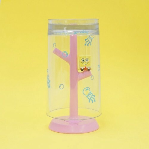 海綿寶寶 水杯＋杯架組｜日本Hashy