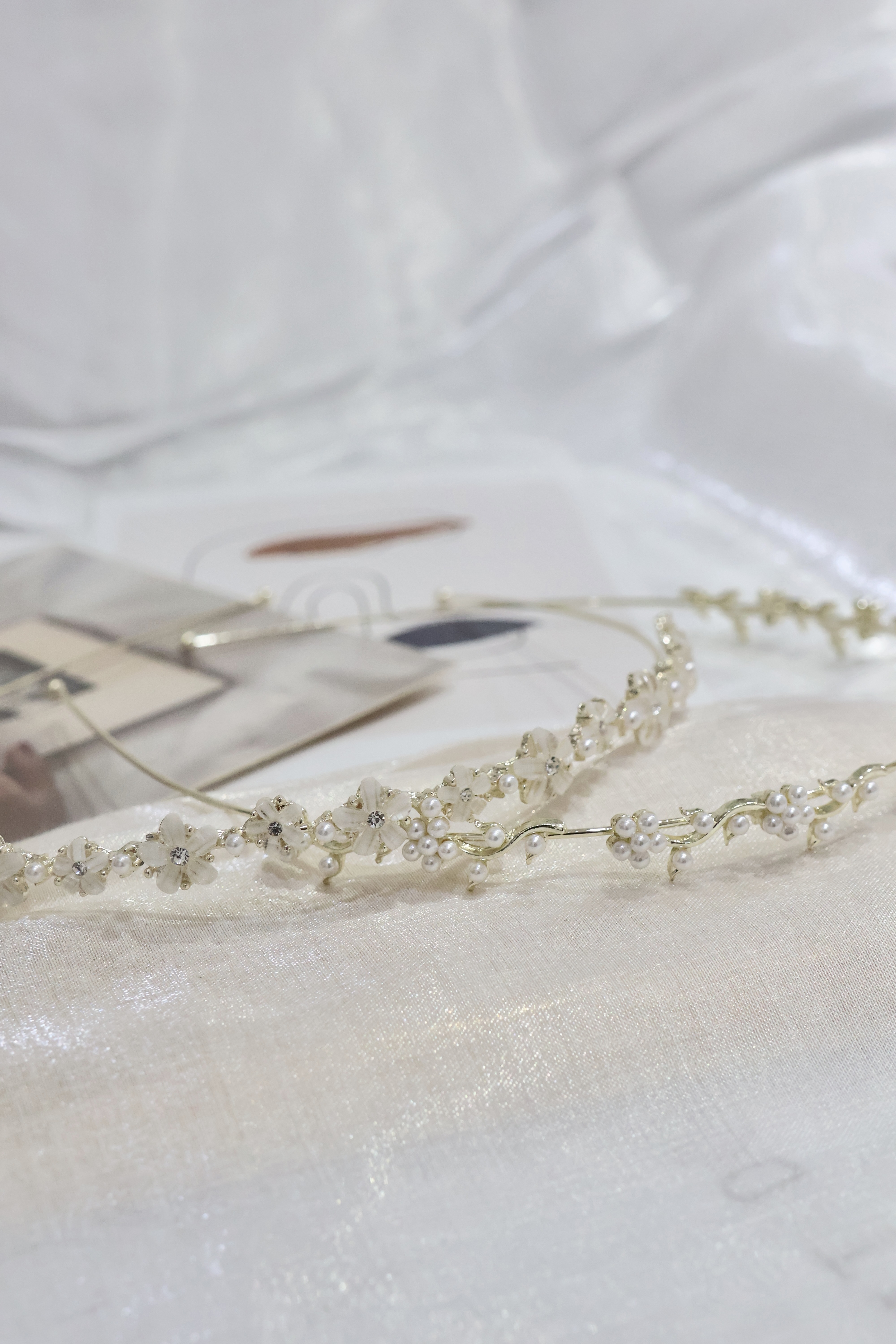 仙女高級感🌼花花珍珠髮箍