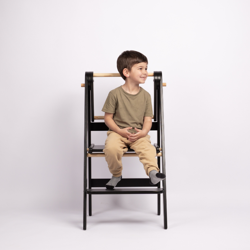 單人款-曜石黑 | PEAK旗艦款兒童學習梯