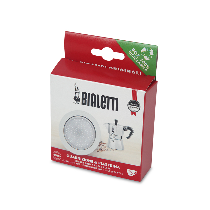 意大利 BIALETTI 1杯量鋁質咖啡壺專用 1膠圈連1濾隔 _0800030
