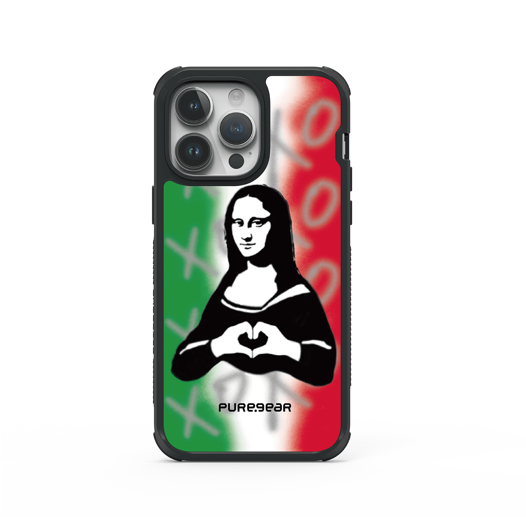 iPhone 14 輕坦克防摔手機殼 / 蒙娜麗莎 (塗鴉拼貼)