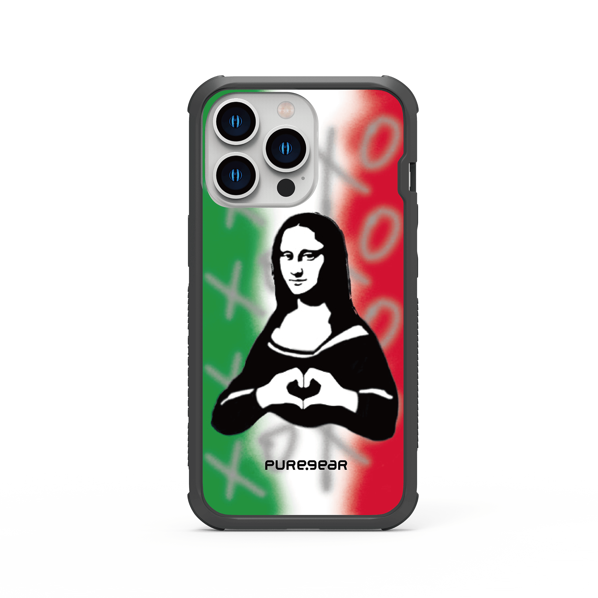 iPhone 13/12/11 輕坦克防摔手機殼 / 蒙娜麗莎 (塗鴉拼貼)