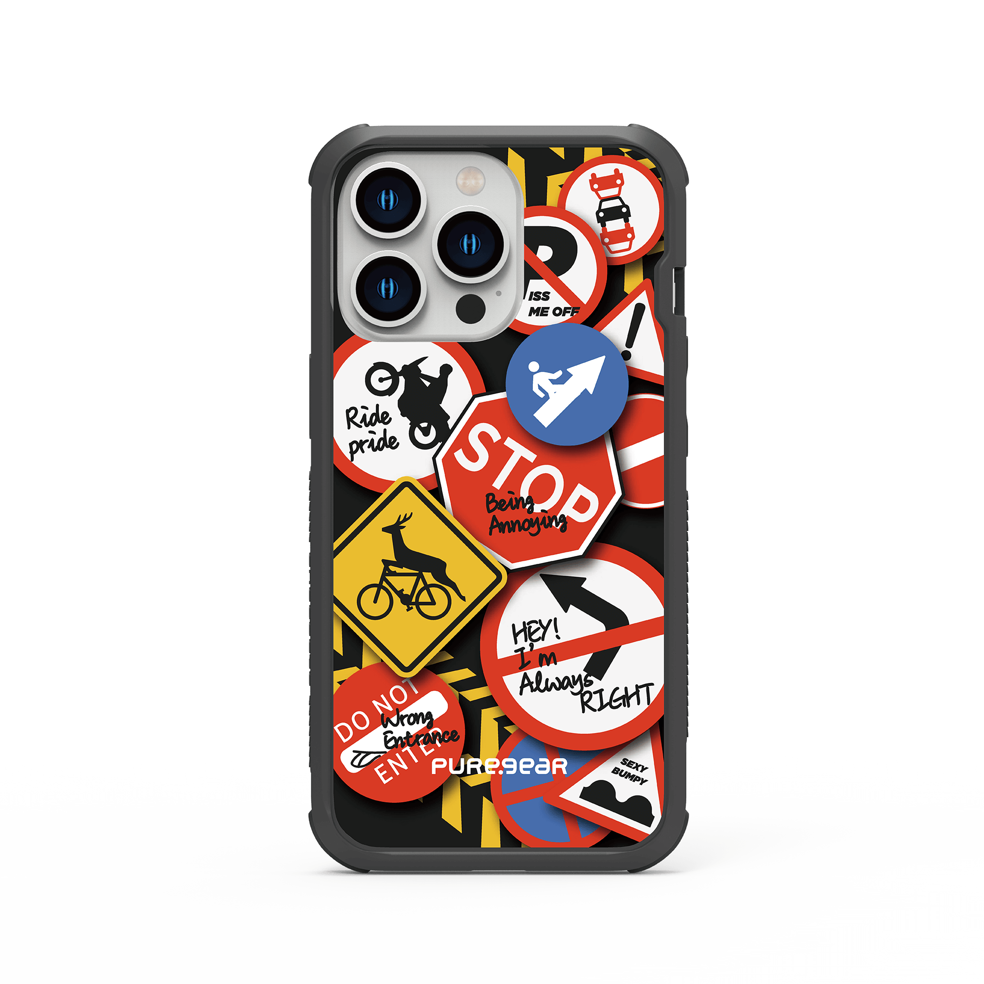 iPhone 13/12/11 輕坦克防摔手機殼 / 停看聽 (拼貼風格)