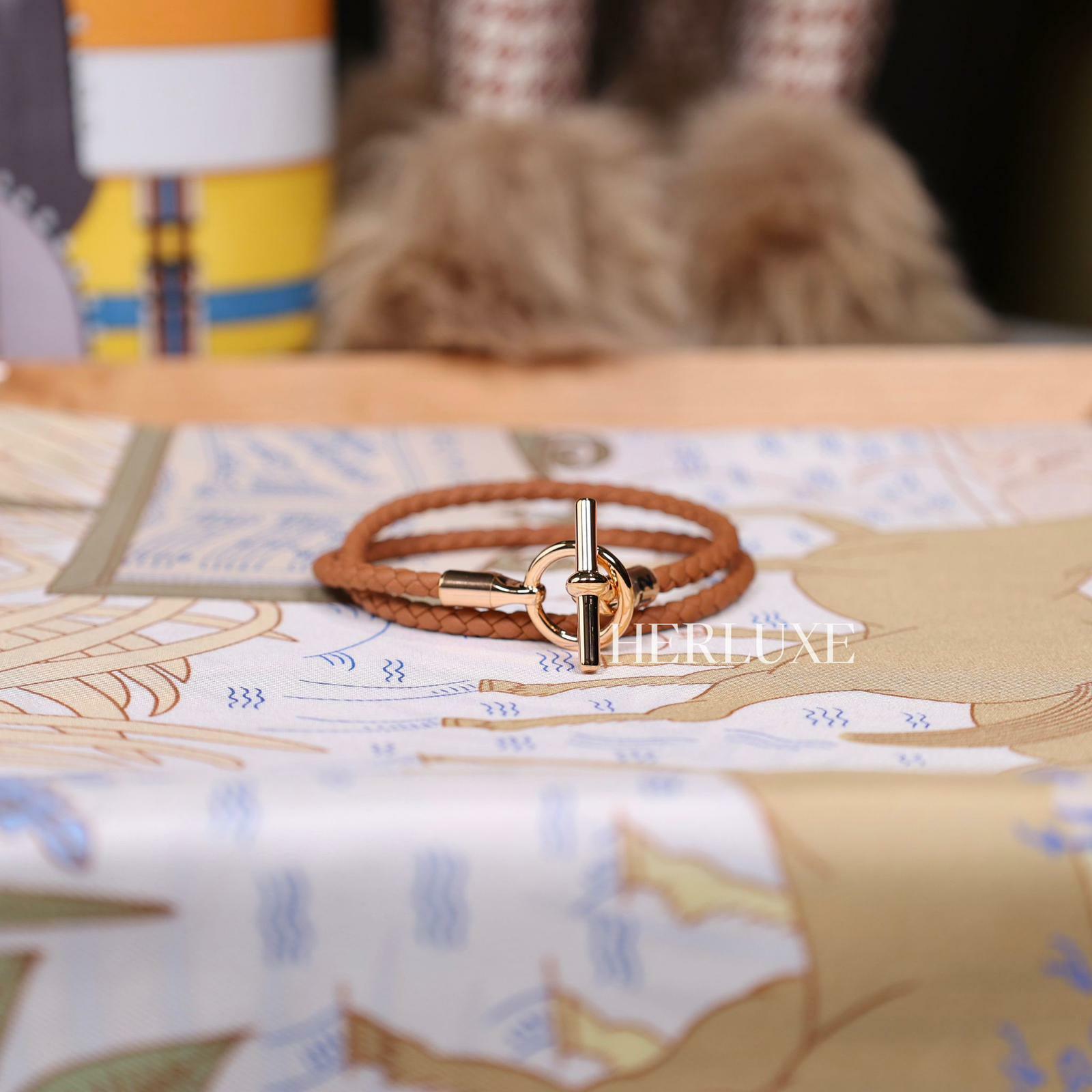 Bracelet cuir Glenan DT gold CD T2