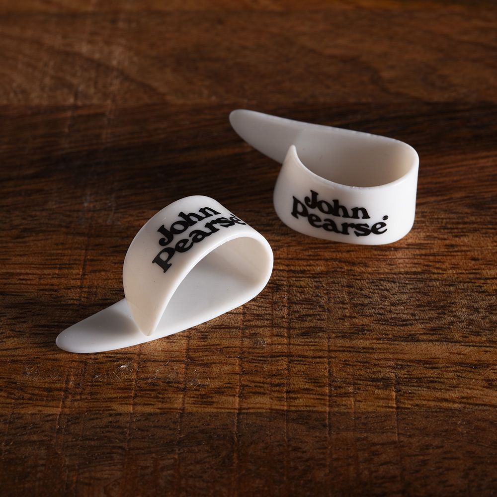 【1-3】[JohnPearse] 拇指PICK 白色經典款 10個/包 (不散出)