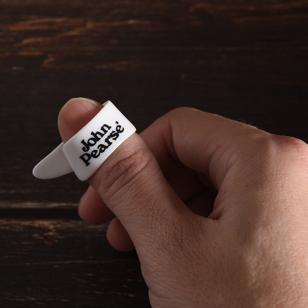 【1-3】[JohnPearse] 拇指PICK 白色經典款 10個/包 (不散出)