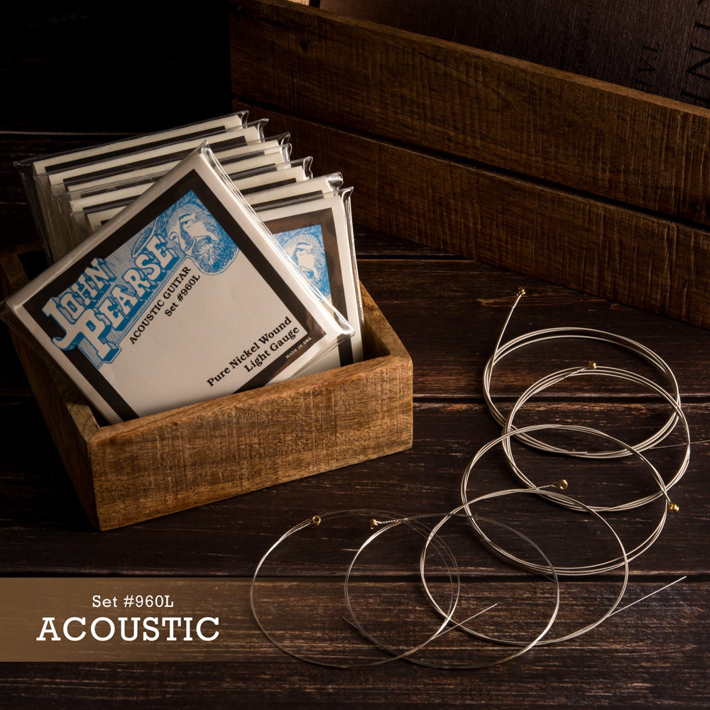 【1-3】[JohnPearse] 木吉他 純鎳弦 960L (12-54)