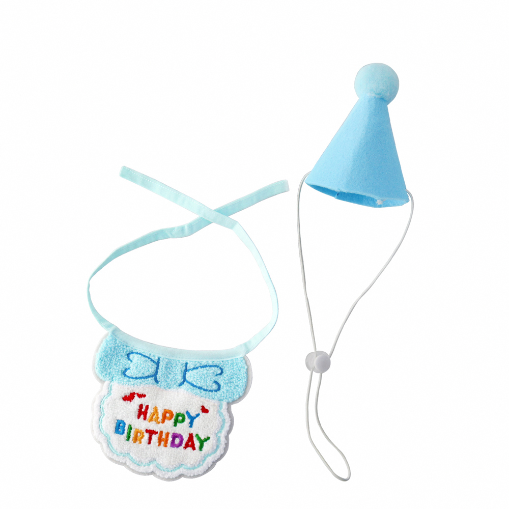 O'Pretty 歐沛媞 Petsall寵物生日帽+圍兜-多款可選